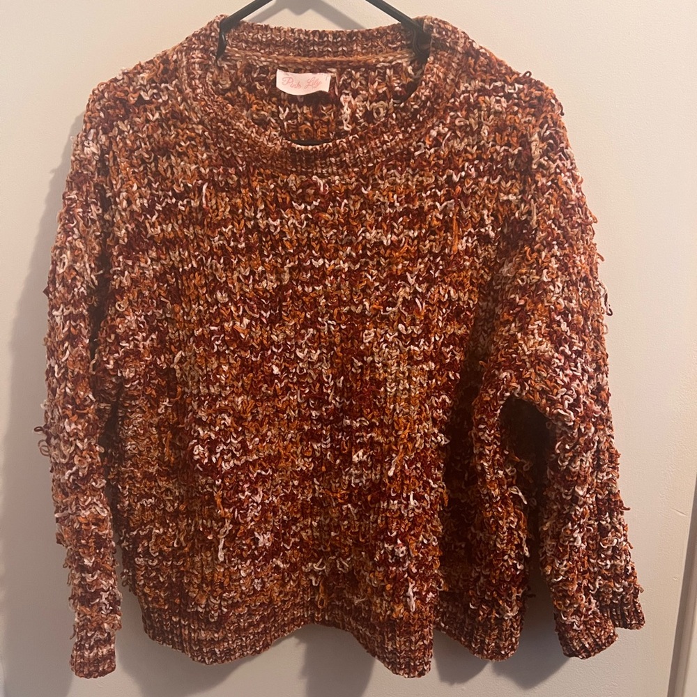 Warm Textured Knit Sweater